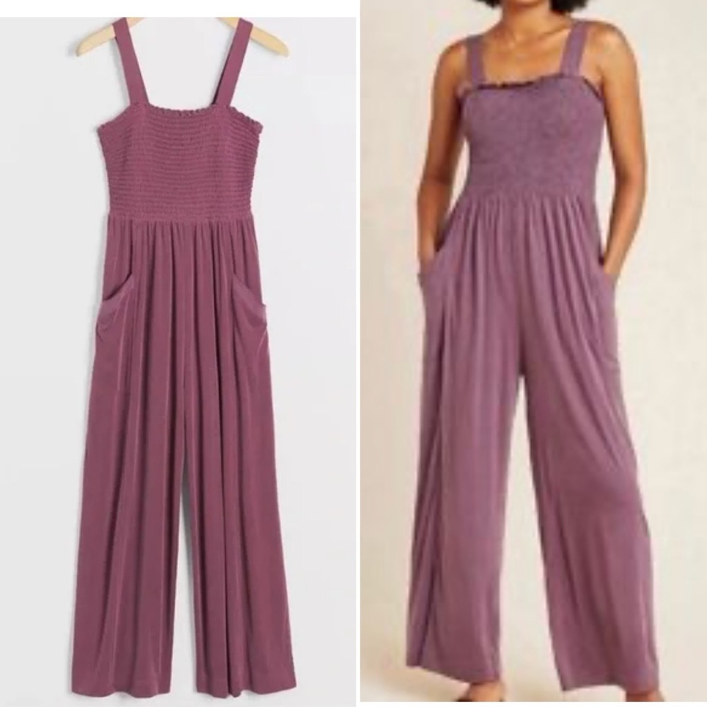 ANTHRO ✨ Saturday Sunday wide leg ribbed jumpsuit | Sz S